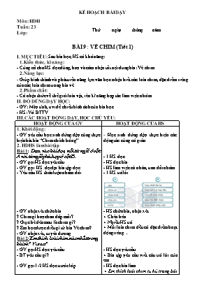 Giáo án môn Tiếng Việt Lớp 2 - Tuần 23 (Bộ sách Kết nối tri thức với cuộc sống)